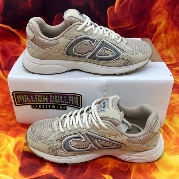 Dior b30 reflective sneaker 'cream' Sz- 9M/42EU
